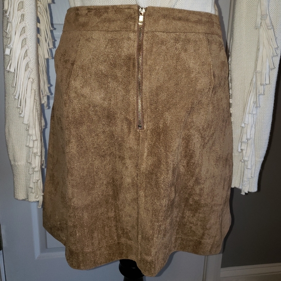 She + Sky Suede(faux) Miniskirt - Picture 2 of 6